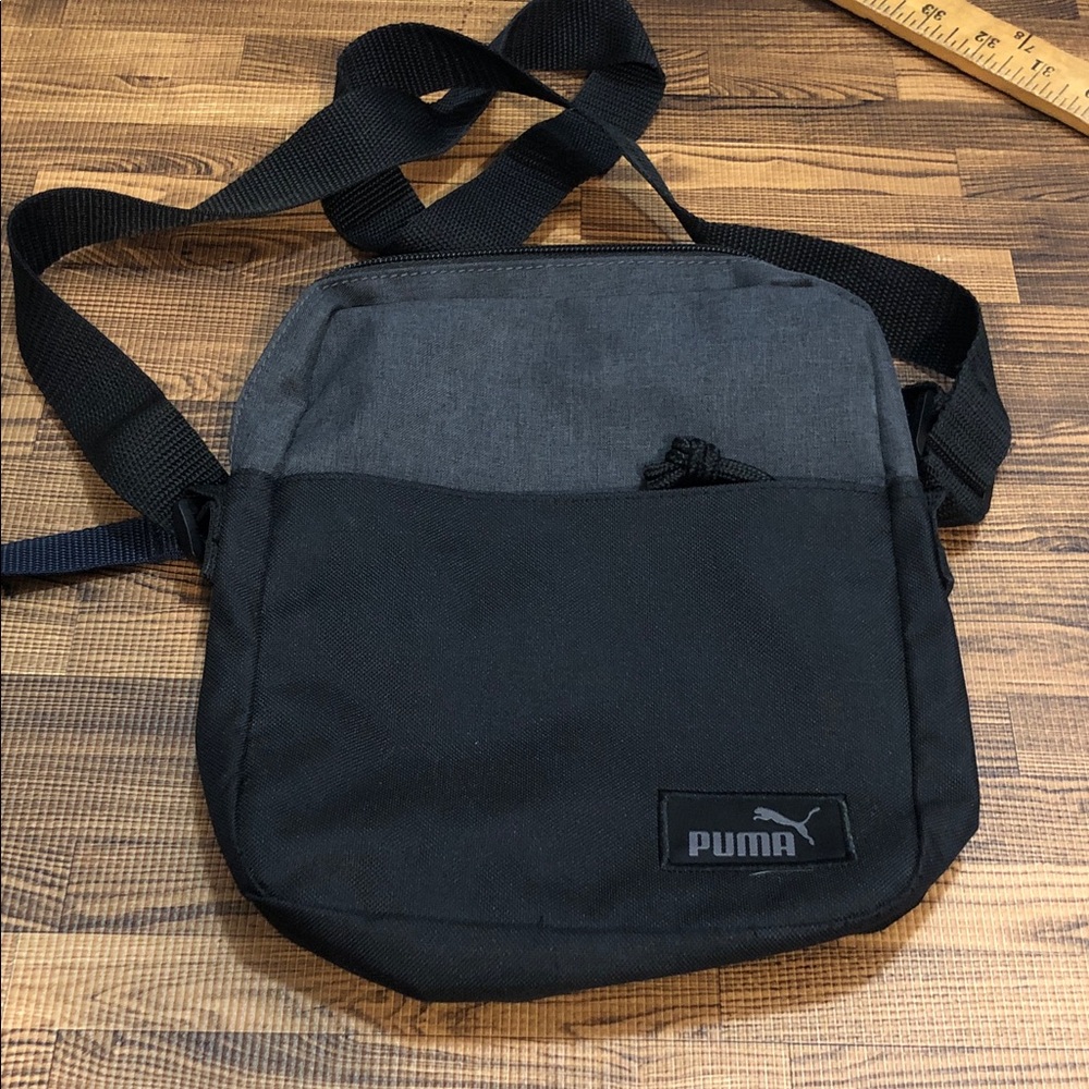 Puma Black & Gray Compact Crossbody Bag